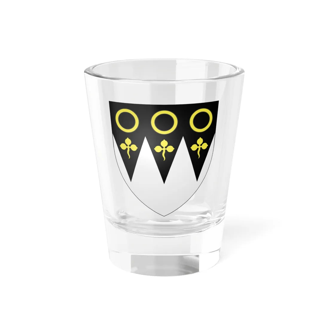 Arms of Young of Insches (Scotland) (Coat of Arms) Shot Glass 1.5oz 1.5oz - Go Mug Yourself