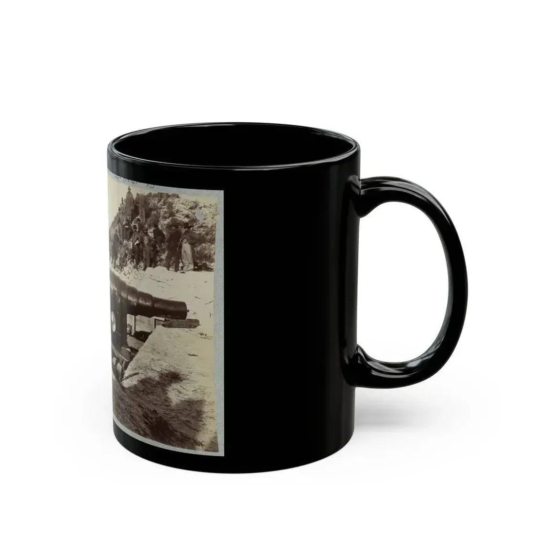 Armstrong Gun In Fort Fisher, N.C. (U.S. Civil War) Black Coffee Mug - Go Mug Yourself
