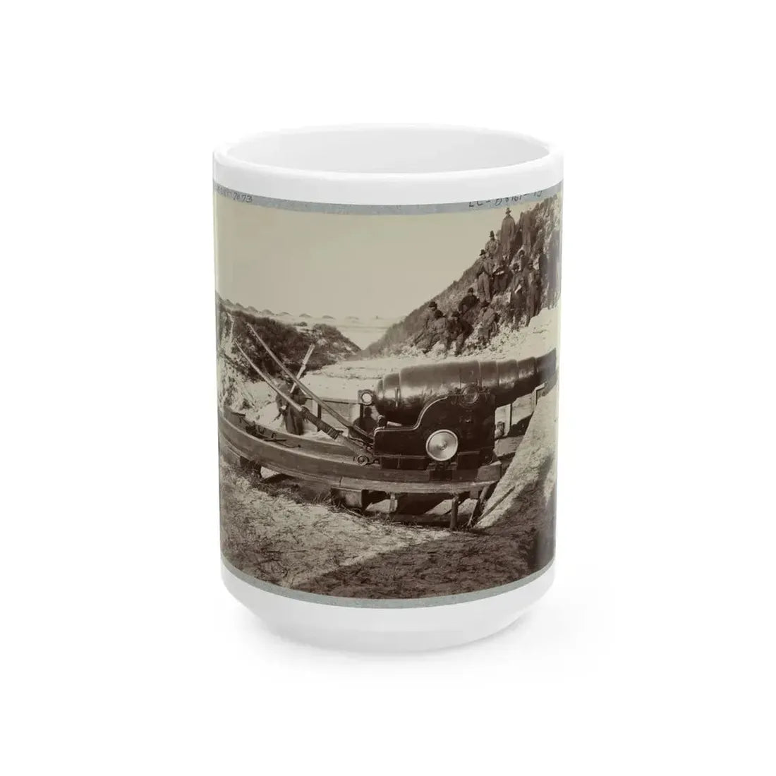 Armstrong Gun In Fort Fisher, N.C. (U.S. Civil War) White Coffee Mug 15oz - Go Mug Yourself