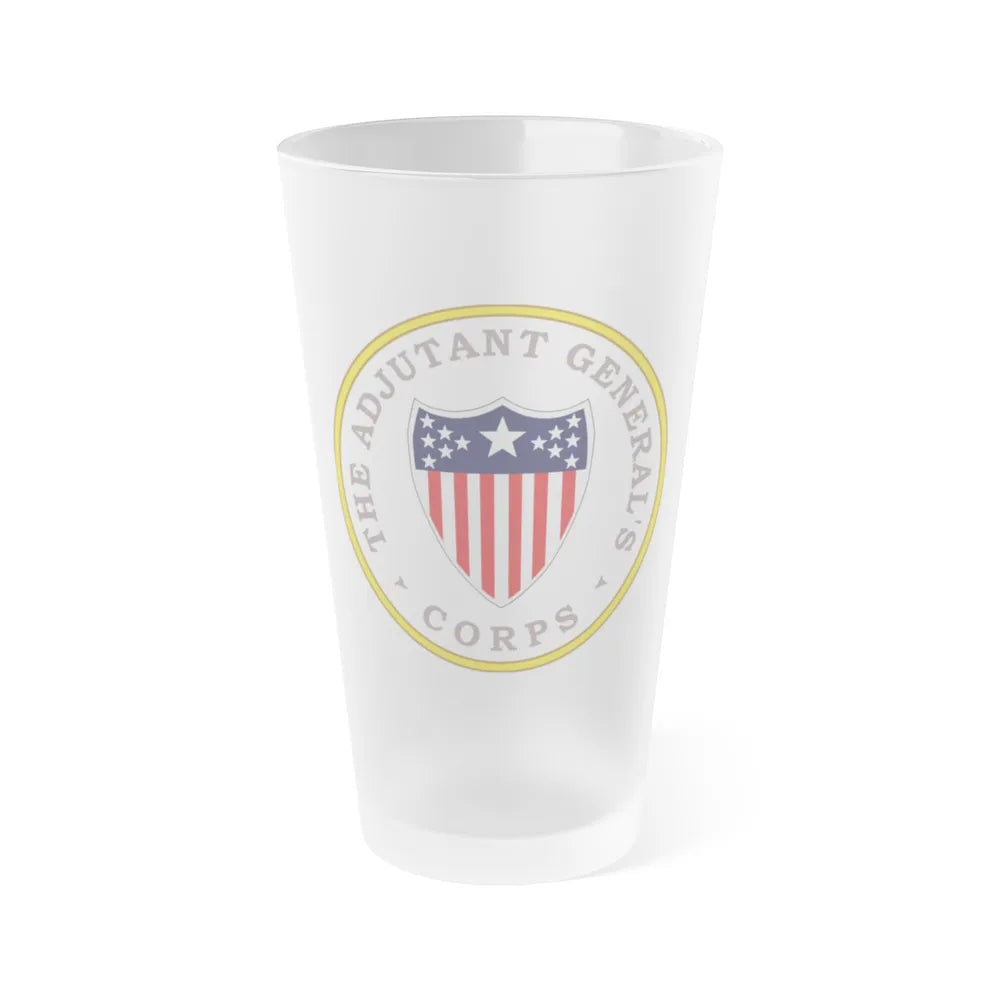 Army Adjutant Generals Corps - Frosted Pint Glass 16oz-16oz-Frosted-Go Mug Yourself