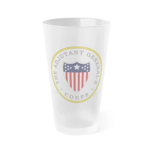 Army Adjutant Generals Corps - Frosted Pint Glass 16oz 16oz Frosted - Go Mug Yourself