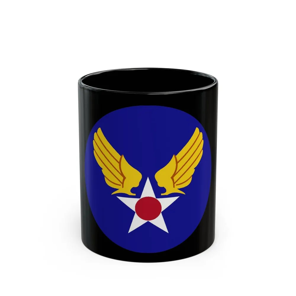 Army Air Forces Historical Insignia (U.S. Air Force) Black Coffee Mug-11oz-Go Mug Yourself