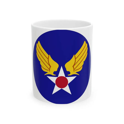 Army Air Forces Historical Insignia (U.S. Air Force) White Coffee Mug-11oz-Go Mug Yourself