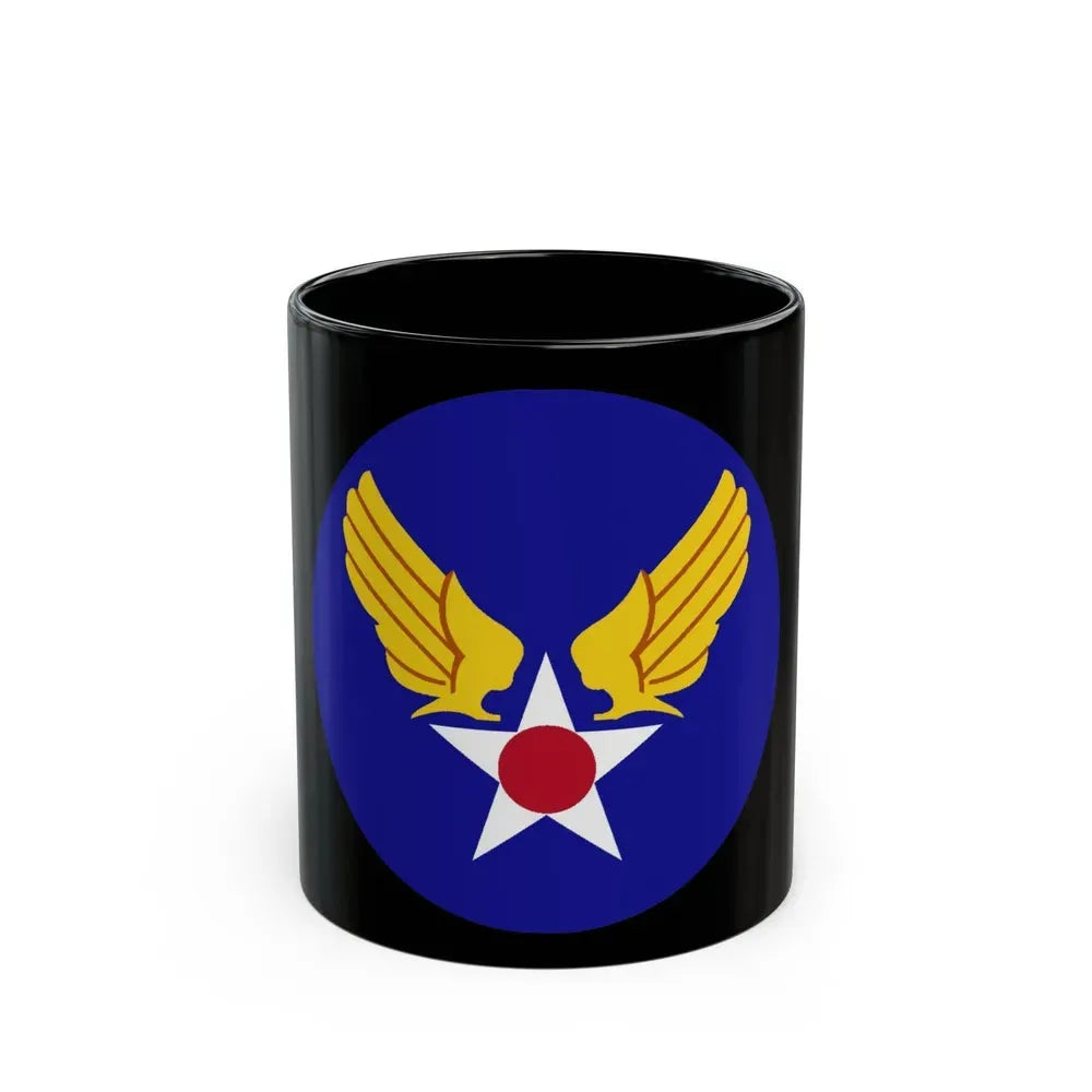 Army Air Forces Historical Insignia (U.S. Air Force) Black Coffee Mug 11oz - Go Mug Yourself