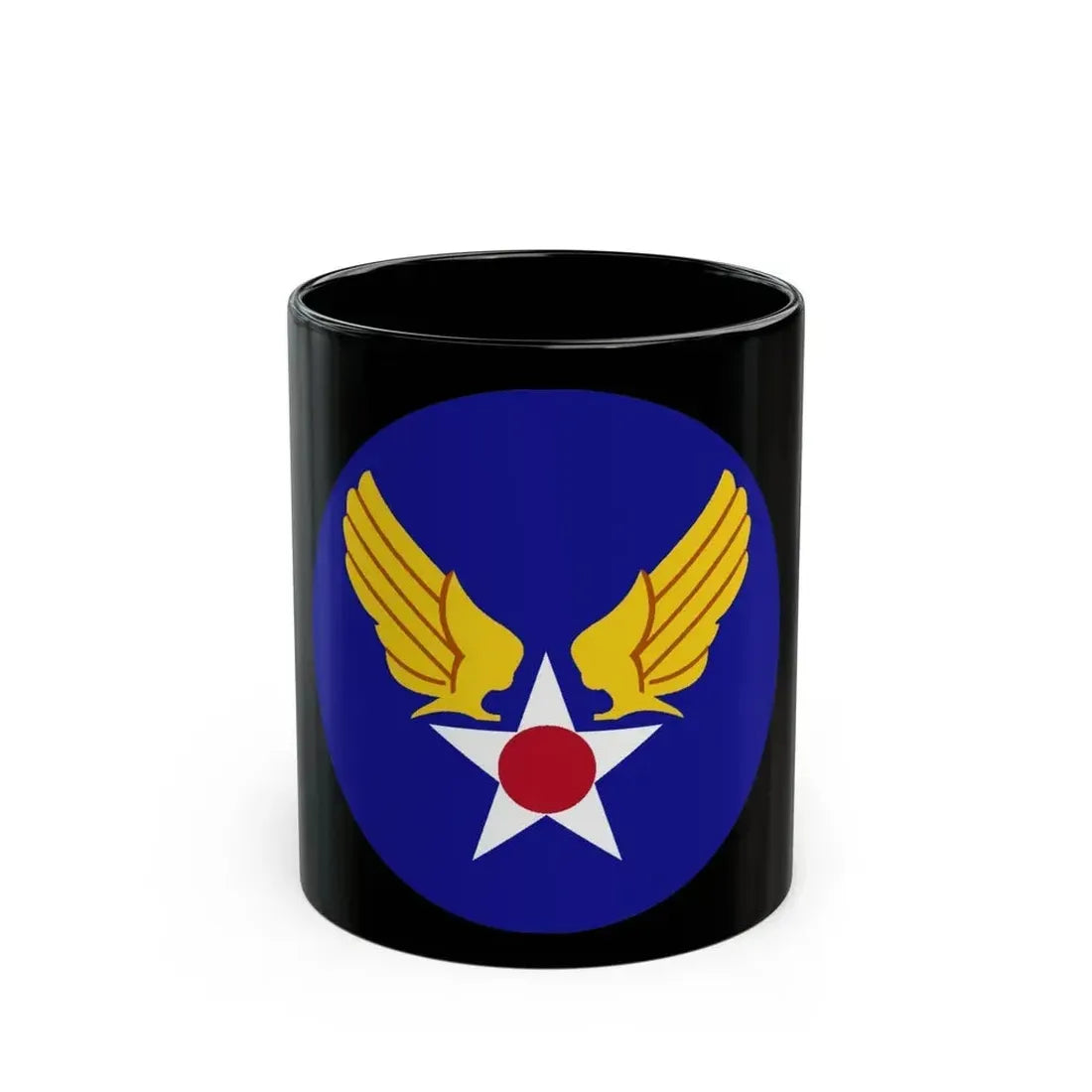 Army Air Forces Historical Insignia (U.S. Air Force) Black Coffee Mug 11oz - Go Mug Yourself