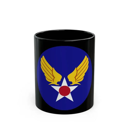 Army Air Forces Historical Insignia (U.S. Air Force) Black Coffee Mug 11oz - Go Mug Yourself