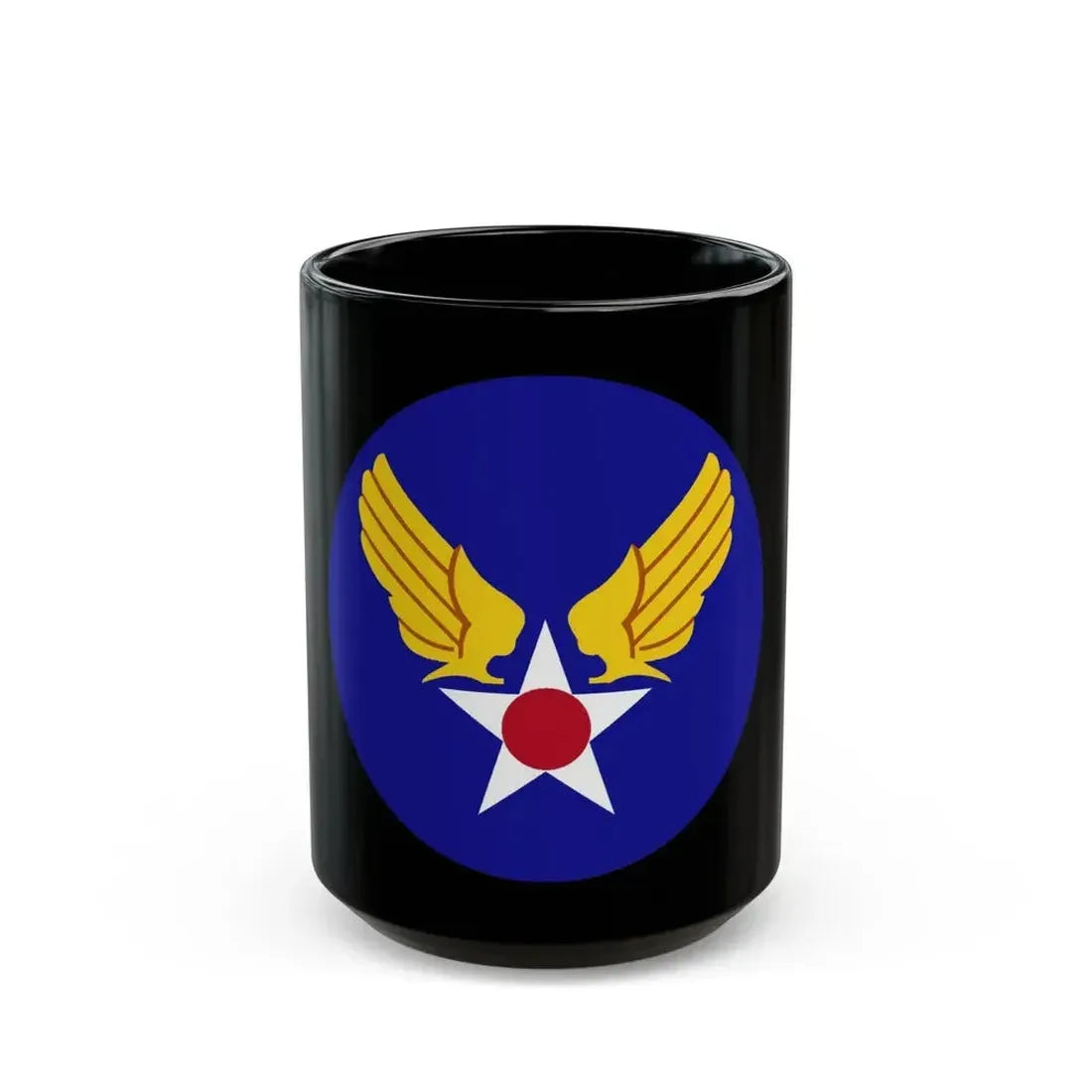 Army Air Forces Historical Insignia (U.S. Air Force) Black Coffee Mug 15oz - Go Mug Yourself
