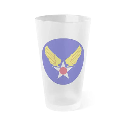 Army Air Forces Historical Insignia (U.S. Air Force) Frosted Pint Glass 16oz Default Title - Go Mug Yourself
