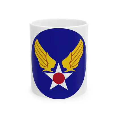 Army Air Forces Historical Insignia (U.S. Air Force) White Coffee Mug 11oz - Go Mug Yourself