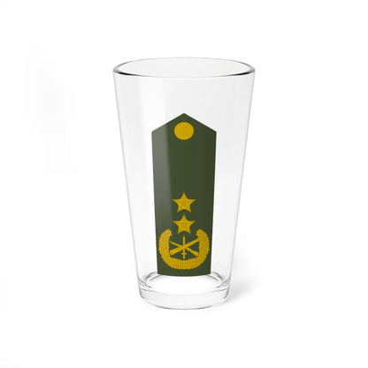 Army ALB  OF 07 (Albania) (Military Rank) Pint Glass 16oz 16oz - Go Mug Yourself