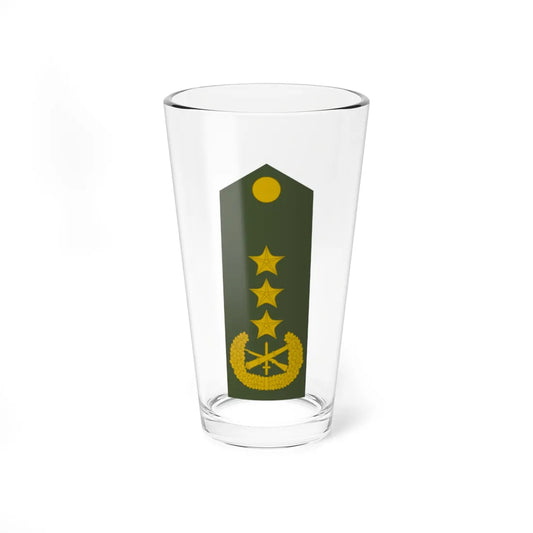 Army ALB  OF 08 (Albania) (Military Rank) Pint Glass 16oz 16oz - Go Mug Yourself