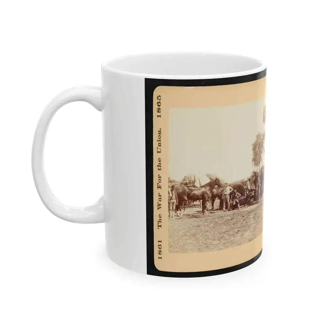 Army Blacksmith And Forge, Antietam, Sept., 1862 (U.S. Civil War) White Coffee Mug - Go Mug Yourself