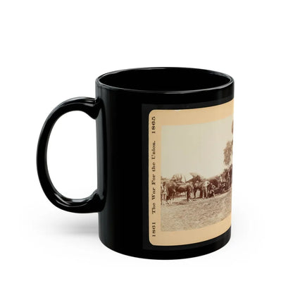 Army Blacksmith And Forge, Antietam, Sept., 1862 (U.S. Civil War) Black Coffee Mug-Go Mug Yourself