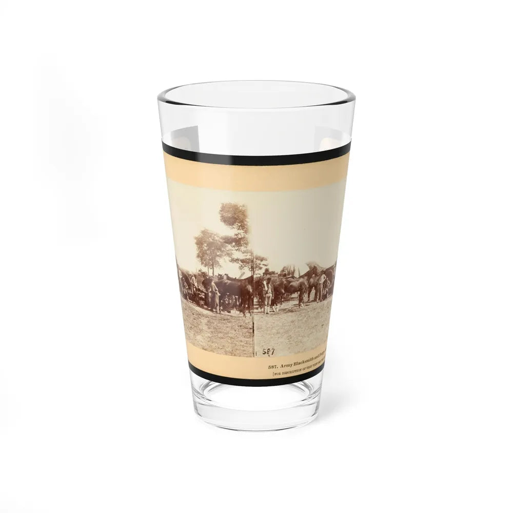 Army Blacksmith And Forge, Antietam, Sept., 1862 (U.S. Civil War) Pint Glass 16oz-16oz-Go Mug Yourself