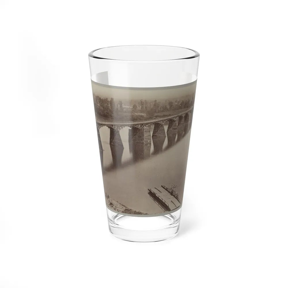 Army Bridge Across The Tennessee River At Chattanooga, L8121 (U.S. Civil War) Pint Glass 16oz-16oz-Go Mug Yourself