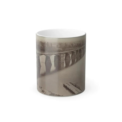 Army Bridge Across the Tennessee River at Chattanooga, L8121 (U.S. Civil War) Color Changing Coffee Mug 11oz Default Title 11oz - Go Mug Yourself