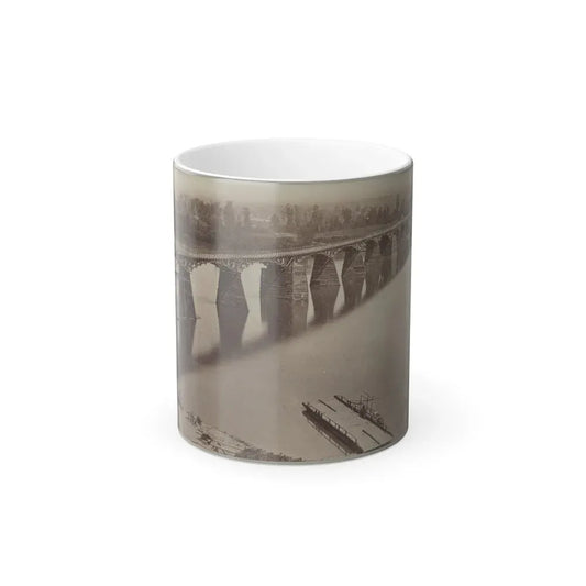 Army Bridge Across the Tennessee River at Chattanooga, L8121 (U.S. Civil War) Color Changing Coffee Mug 11oz Default Title 11oz - Go Mug Yourself