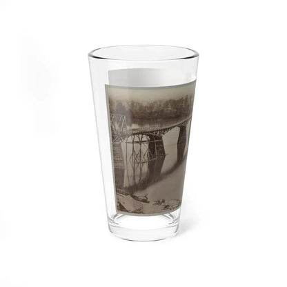 Army Bridge Across The Tennessee River At Chattanooga, L8121 (U.S. Civil War) Pint Glass 16oz - Go Mug Yourself