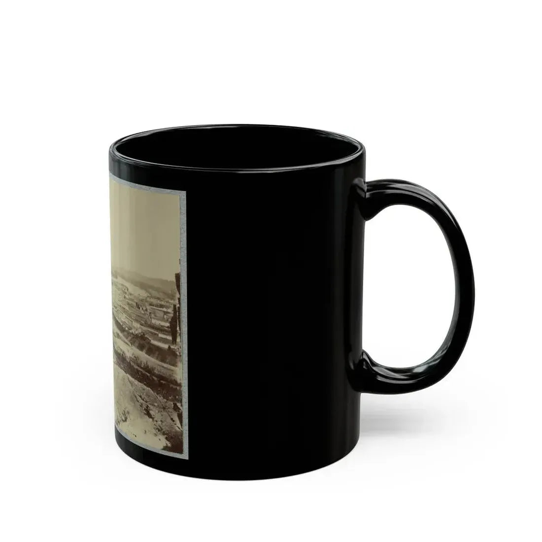 Army Bridge, Chattanooga, 1864(2) (U.S. Civil War) Black Coffee Mug - Go Mug Yourself