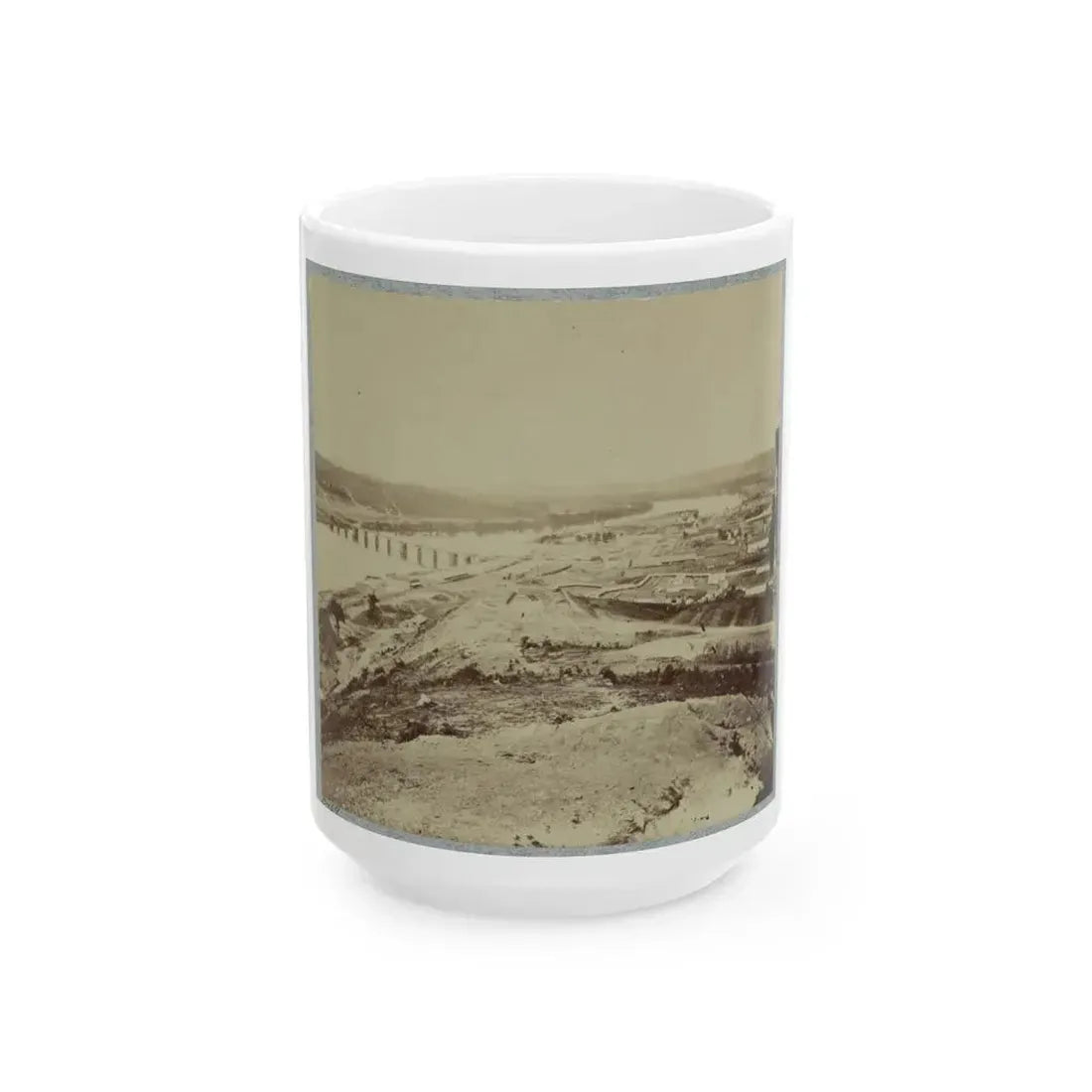 Army Bridge, Chattanooga, 1864(2) (U.S. Civil War) White Coffee Mug - Go Mug Yourself