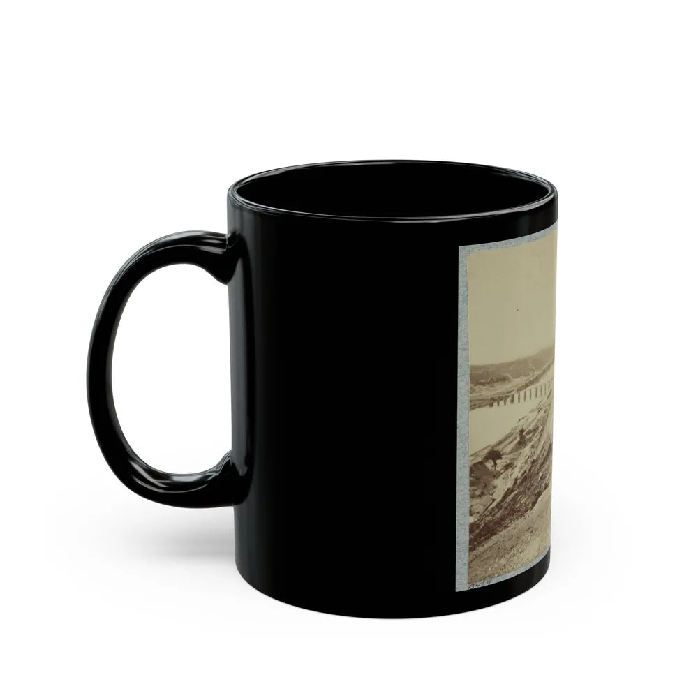 Army Bridge, Chattanooga, 1864(2) (U.S. Civil War) Black Coffee Mug-Go Mug Yourself