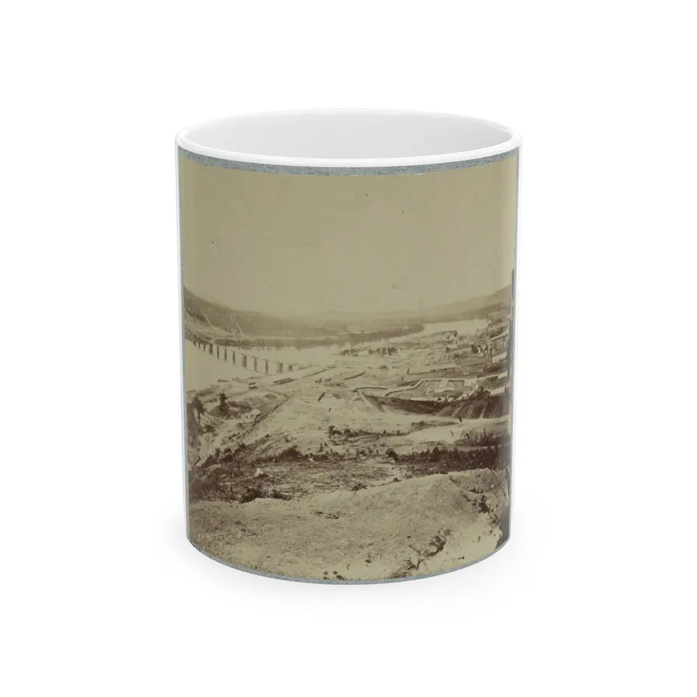 Army Bridge, Chattanooga, 1864(2) (U.S. Civil War) White Coffee Mug-11oz-Go Mug Yourself