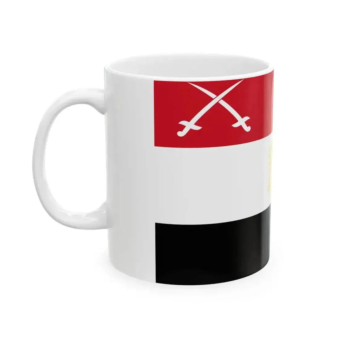 Army Flag of Egypt 1972-1984 (Egypt) White Coffee Mug - Go Mug Yourself