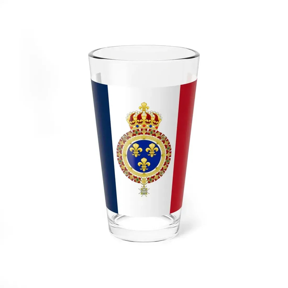 Army flag of France during the Bourbon Restoration (France) Pint Glass 16oz 16oz - Go Mug Yourself