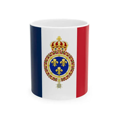 Army flag of France during the Bourbon Restoration (France) White Coffee Mug 11oz - Go Mug Yourself