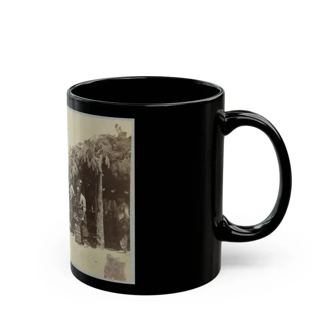 Army Forge In Front Of Petersburg, Va. (U.S. Civil War) Black Coffee Mug - Go Mug Yourself