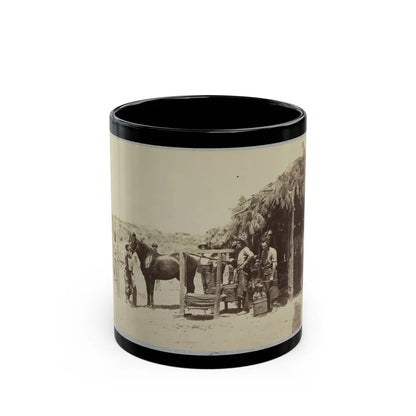 Army Forge In Front Of Petersburg, Va. (U.S. Civil War) Black Coffee Mug-11oz-Go Mug Yourself