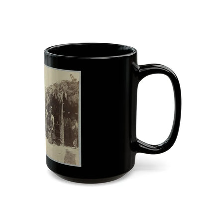 Army Forge In Front Of Petersburg, Va. (U.S. Civil War) Black Coffee Mug-Go Mug Yourself