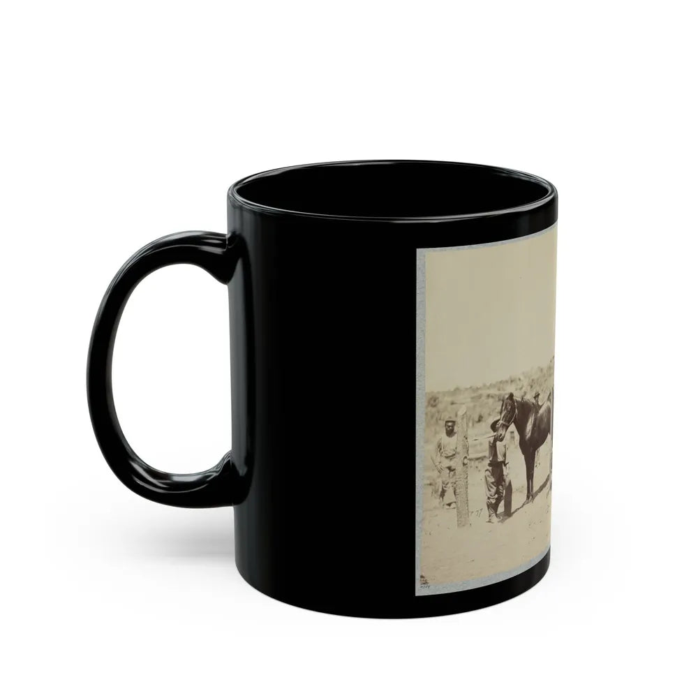 Army Forge In Front Of Petersburg, Va. (U.S. Civil War) Black Coffee Mug-Go Mug Yourself