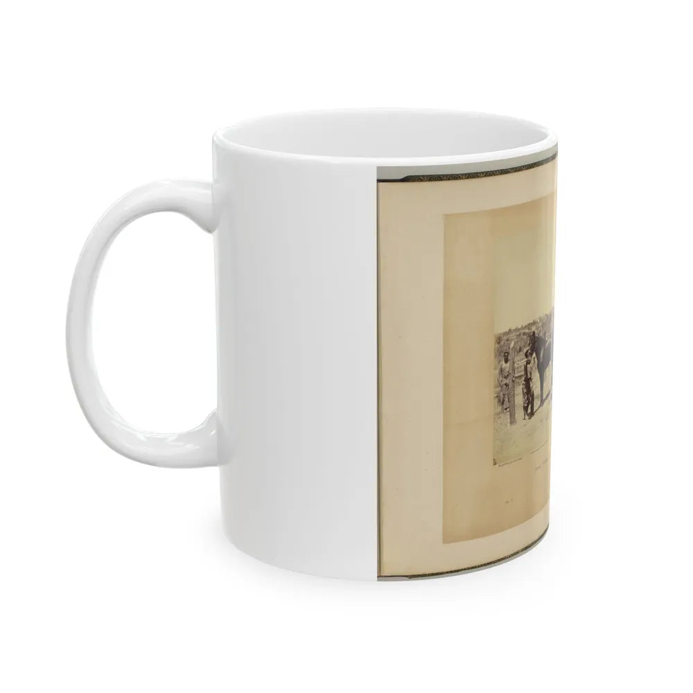 Army Forge Scene, In Front Of Petersburg (U.S. Civil War) White Coffee Mug-Go Mug Yourself