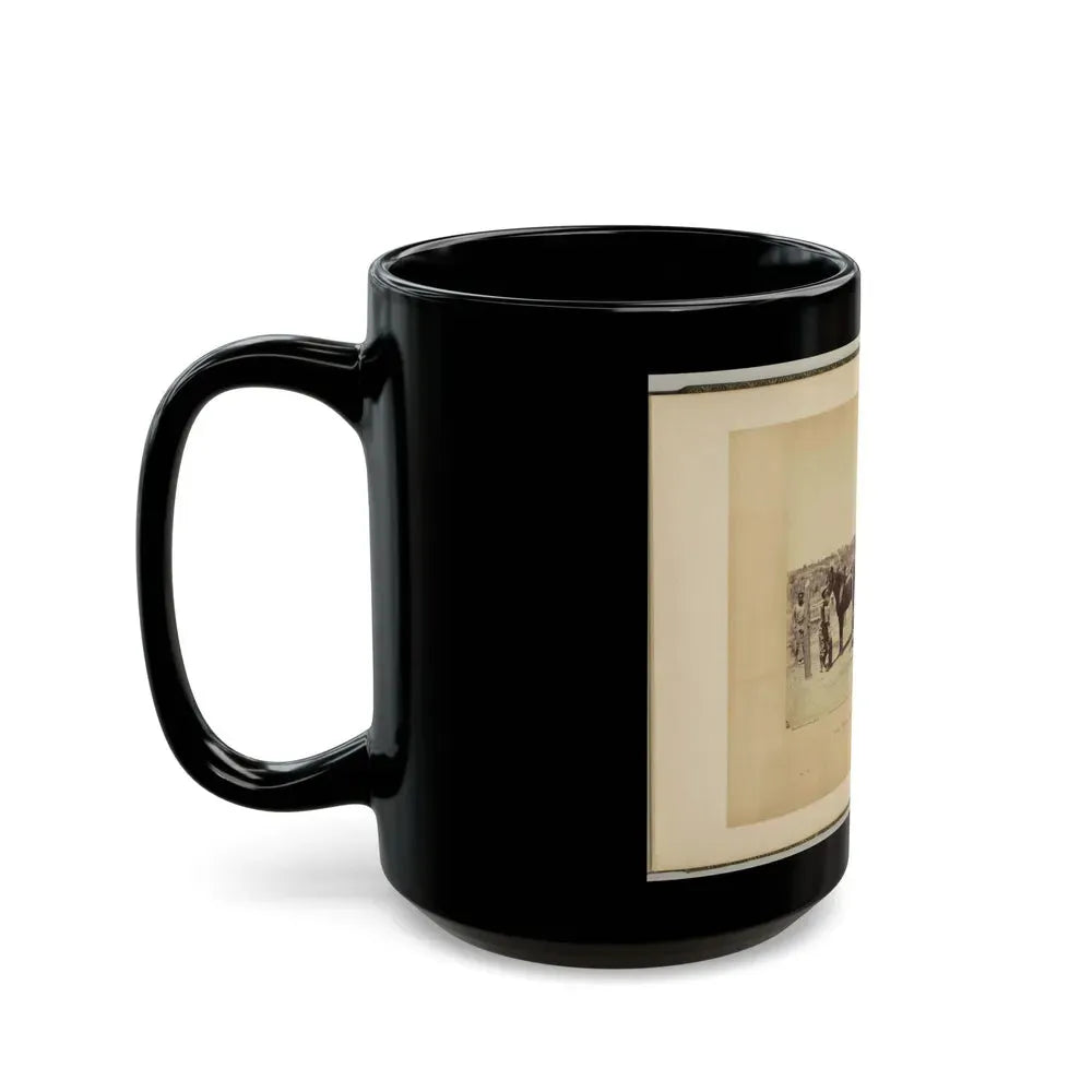Army Forge Scene, In Front Of Petersburg (U.S. Civil War) Black Coffee Mug - Go Mug Yourself