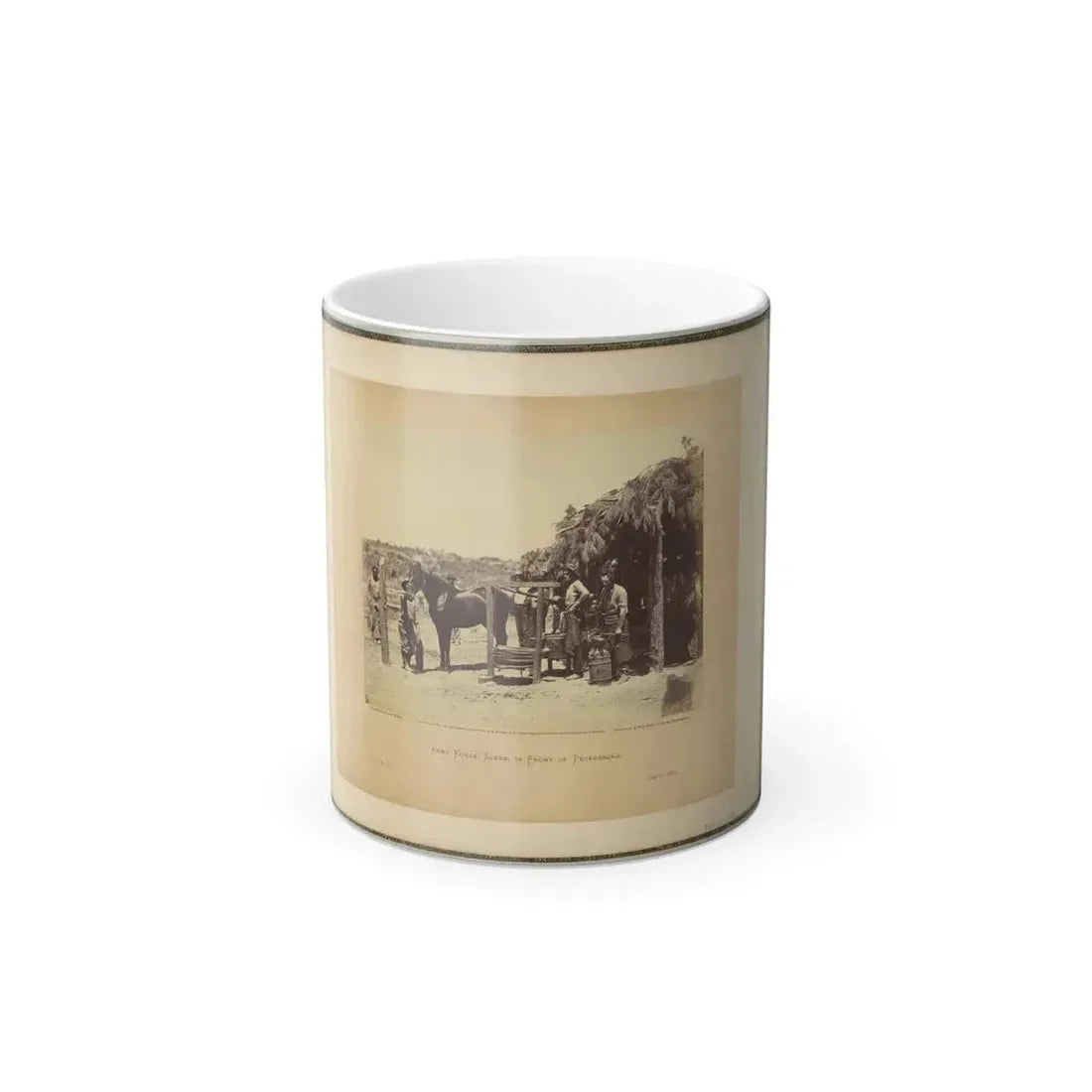 Army Forge Scene, in Front of Petersburg (U.S. Civil War) Color Changing Coffee Mug 11oz - Go Mug Yourself