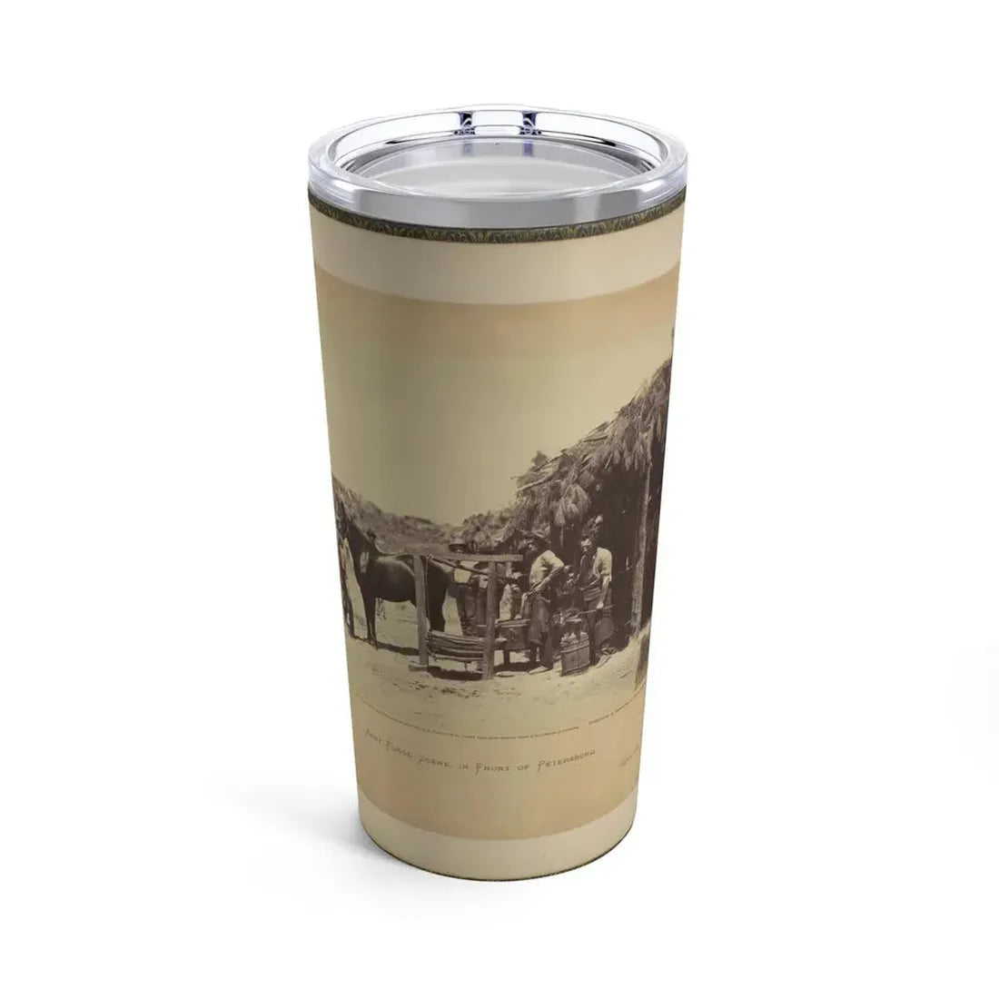 Army Forge Scene, In Front Of Petersburg (U.S. Civil War) Tumbler 20oz - Go Mug Yourself