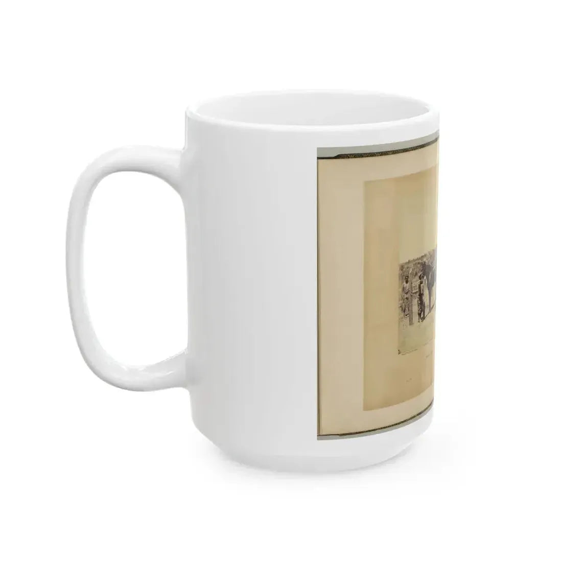 Army Forge Scene, In Front Of Petersburg (U.S. Civil War) White Coffee Mug - Go Mug Yourself