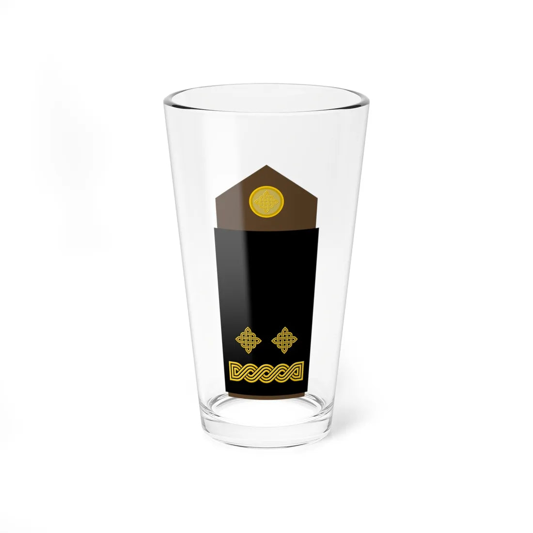 Army HRV OF 01a (Croatia) (Military Rank) Pint Glass 16oz 16oz - Go Mug Yourself