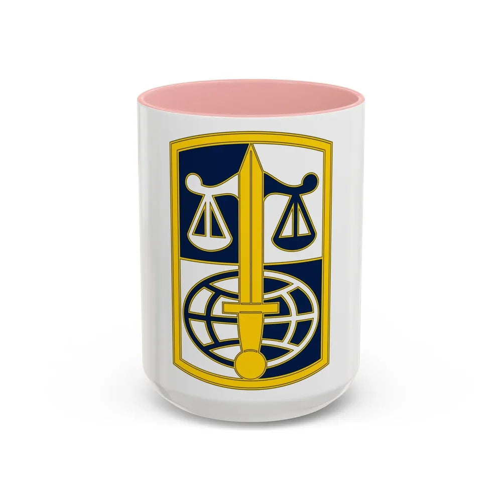 ARMY LEGAL SERVICES AGENCY (U.S. Army) Accent Coffee Mug-15oz-Pink-Go Mug Yourself