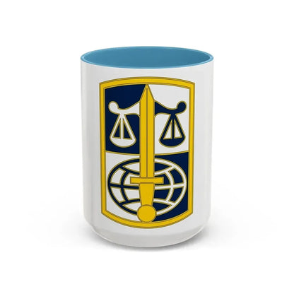 ARMY LEGAL SERVICES AGENCY (U.S. Army) Accent Coffee Mug 15oz Light Blue - Go Mug Yourself