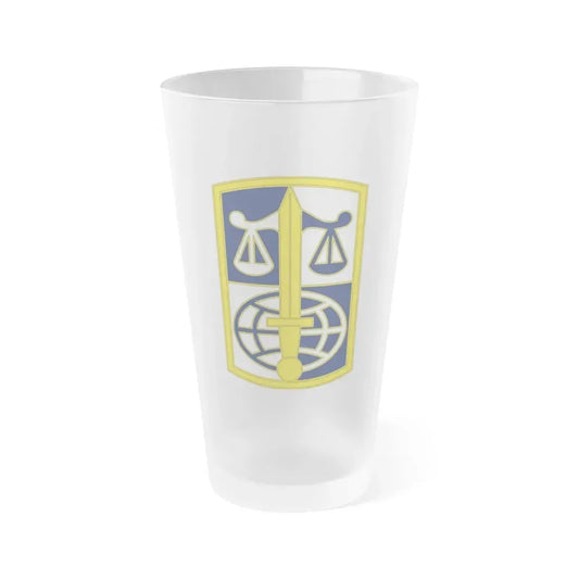 ARMY LEGAL SERVICES AGENCY (U.S. Army) Frosted Pint Glass 16oz Default Title - Go Mug Yourself
