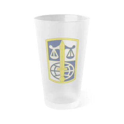 ARMY LEGAL SERVICES AGENCY (U.S. Army) Frosted Pint Glass 16oz - Go Mug Yourself