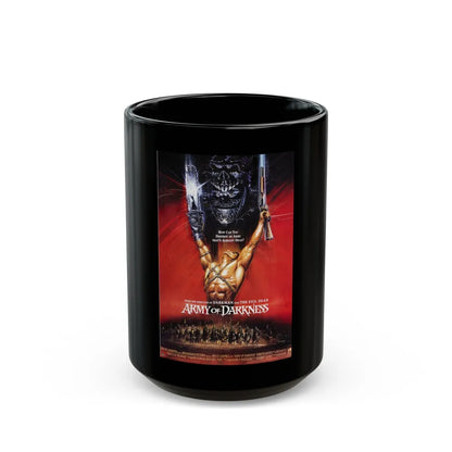 ARMY OF DARKNESS (2) 1992 Movie Poster - Black Coffee Mug-15oz-Go Mug Yourself