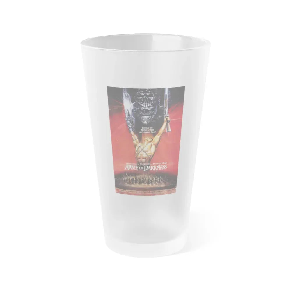 ARMY OF DARKNESS (2) 1992 Movie Poster - Frosted Pint Glass 16oz Default Title - Go Mug Yourself