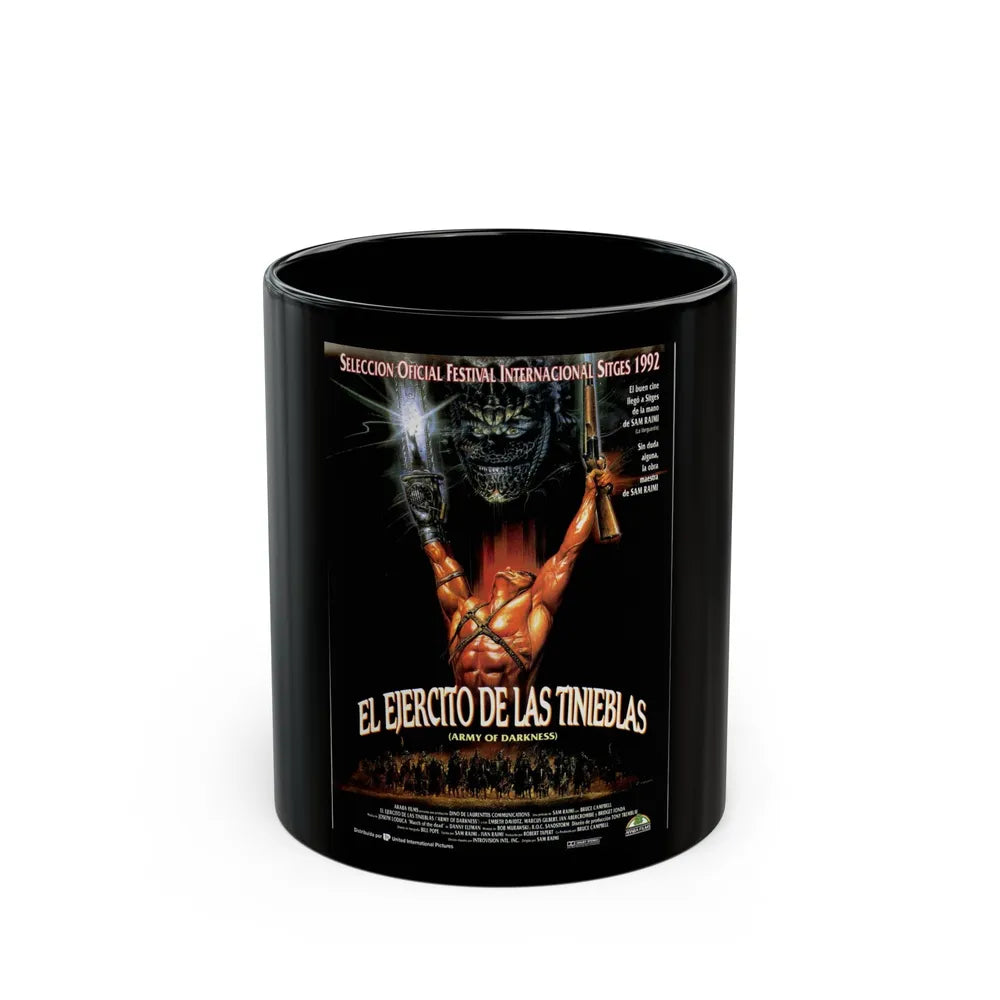 ARMY OF DARKNESS (3) 1992 Movie Poster - Black Coffee Mug-11oz-Go Mug Yourself