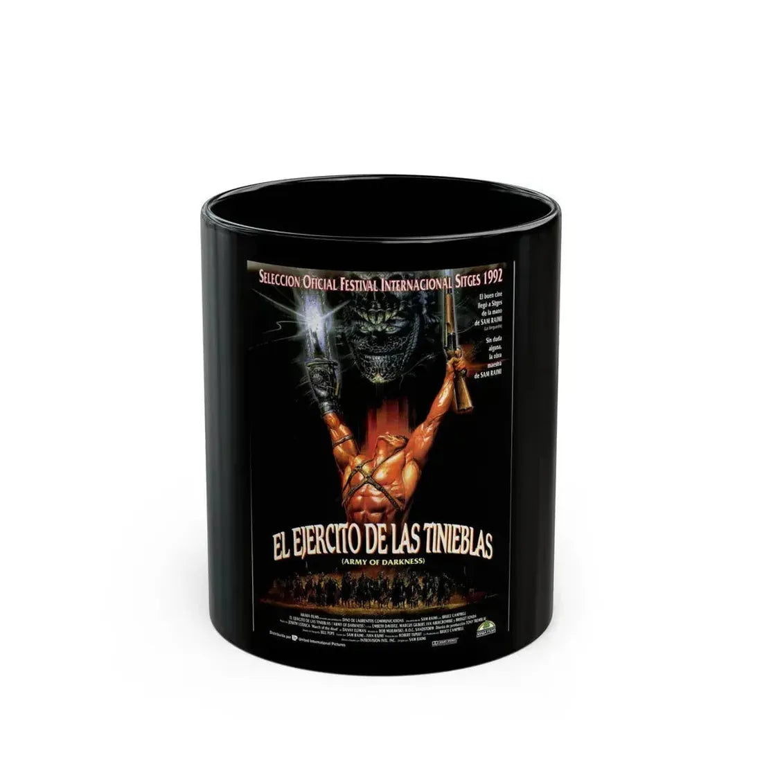 ARMY OF DARKNESS (3) 1992 Movie Poster - Black Coffee Mug - Go Mug Yourself
