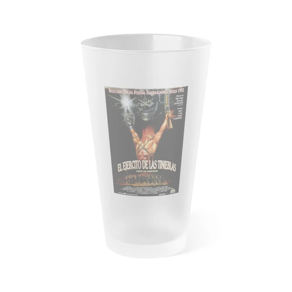 ARMY OF DARKNESS (3) 1992 Movie Poster - Frosted Pint Glass 16oz-Go Mug Yourself