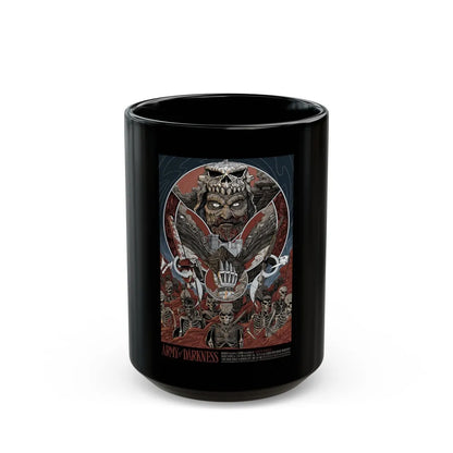 ARMY OF DARKNESS (ALAMO DRAFTHOUSE) 1992 Movie Poster - Black Coffee Mug-15oz-Go Mug Yourself