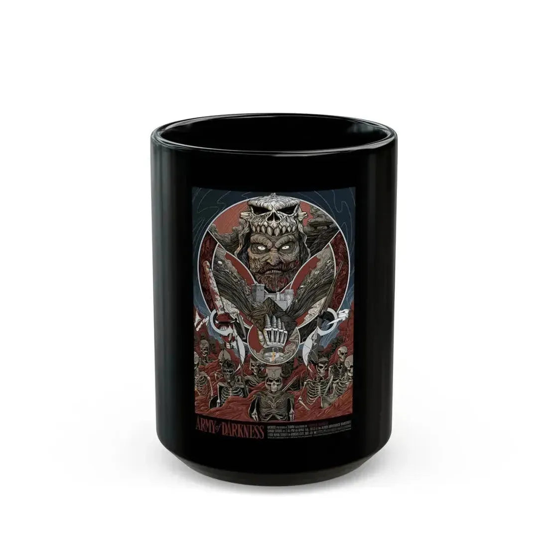 ARMY OF DARKNESS (ALAMO DRAFTHOUSE) 1992 Movie Poster - Black Coffee Mug - Go Mug Yourself